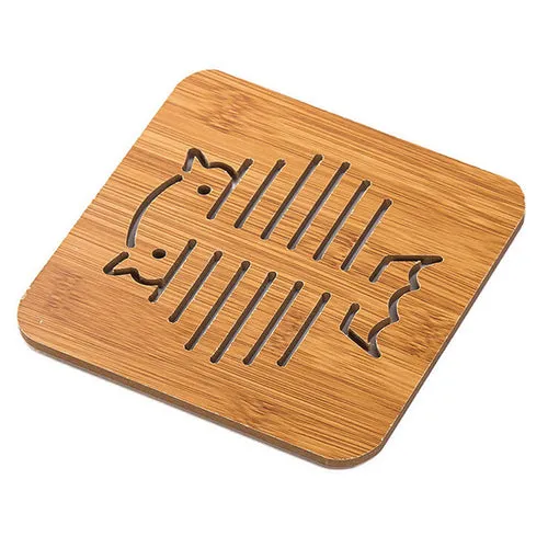 Wooden Coasters Kitchen Cutlery Thickened