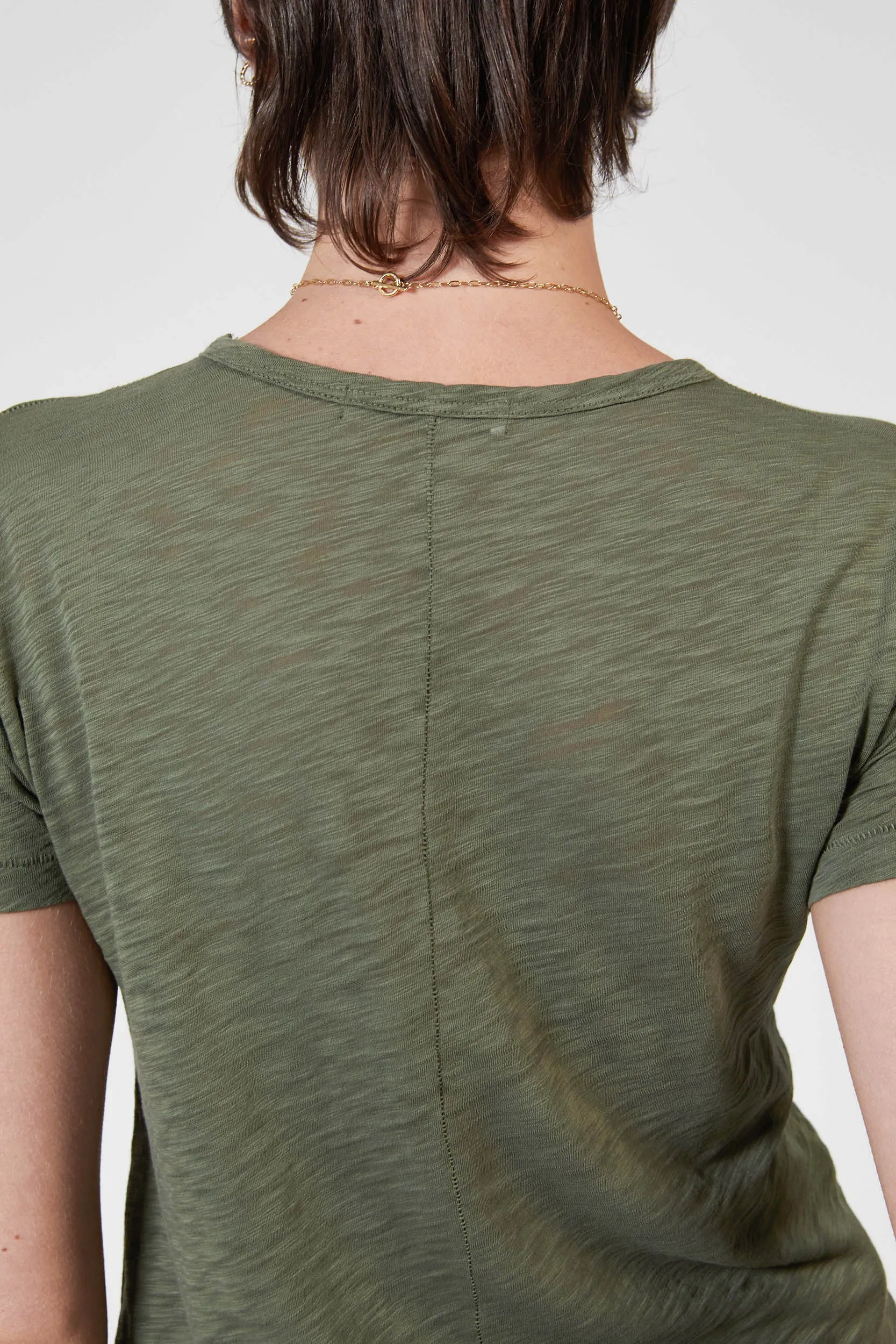 ZEPHYR SLUB TEE - KHAKI