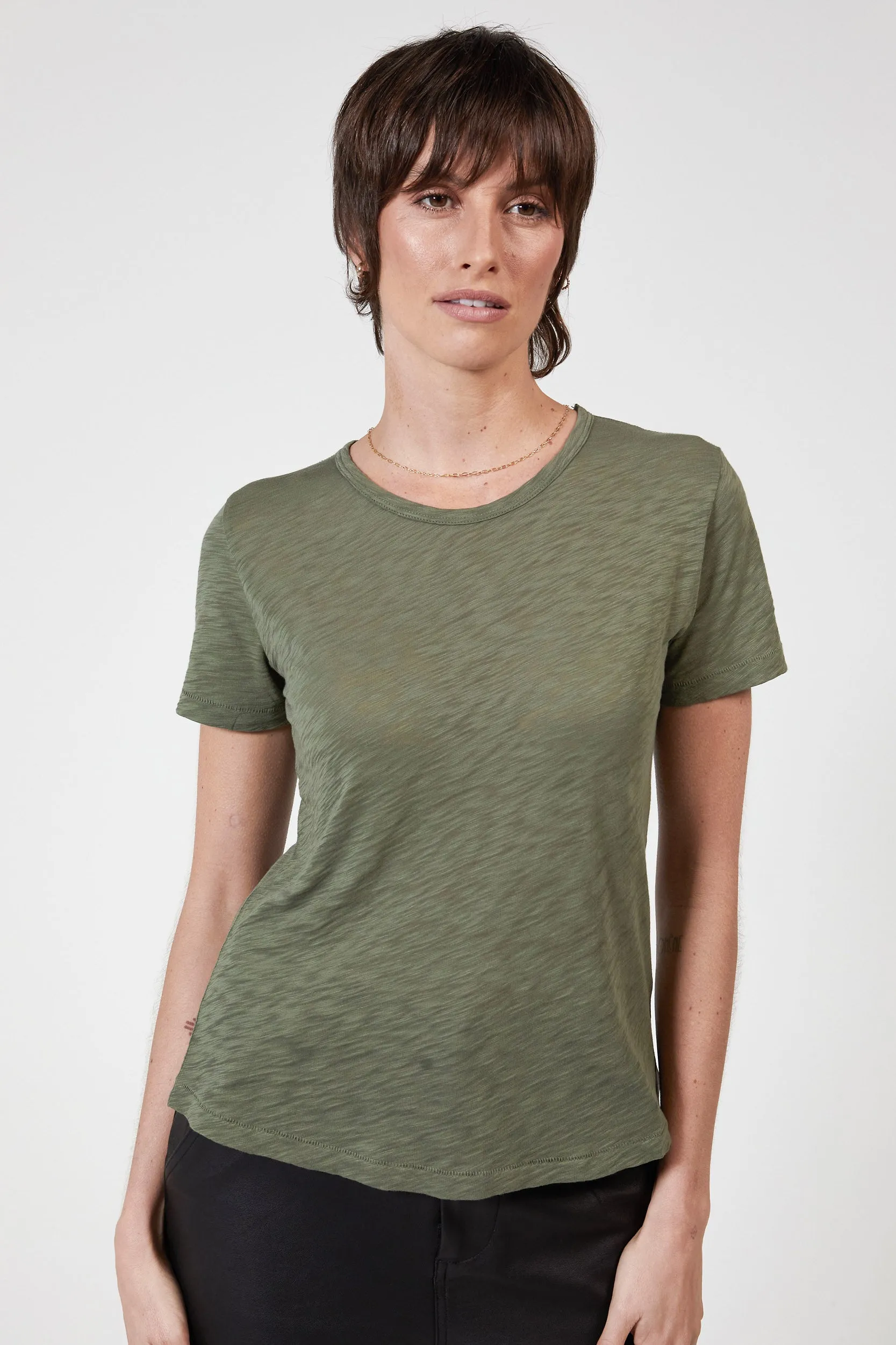 ZEPHYR SLUB TEE - KHAKI