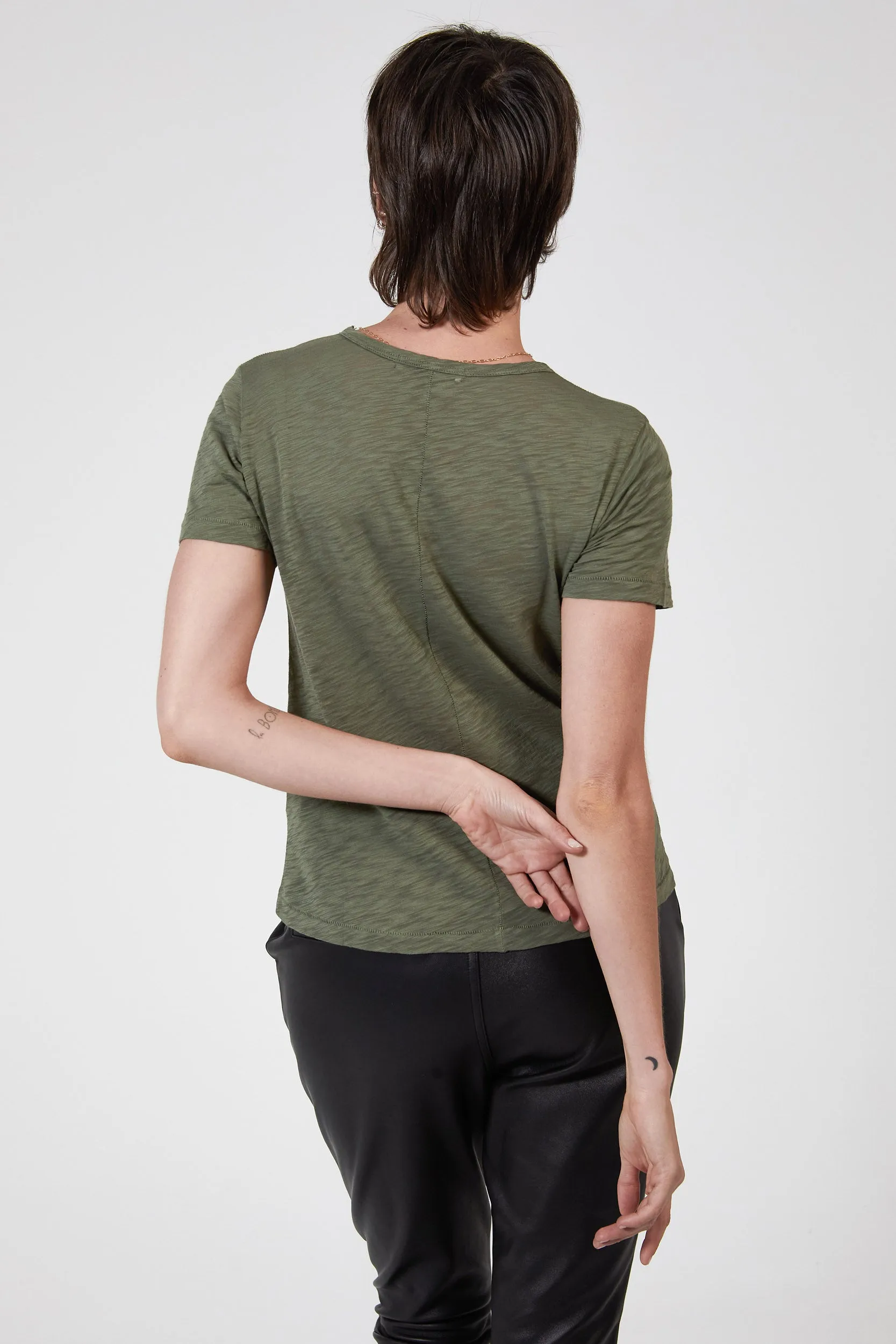 ZEPHYR SLUB TEE - KHAKI