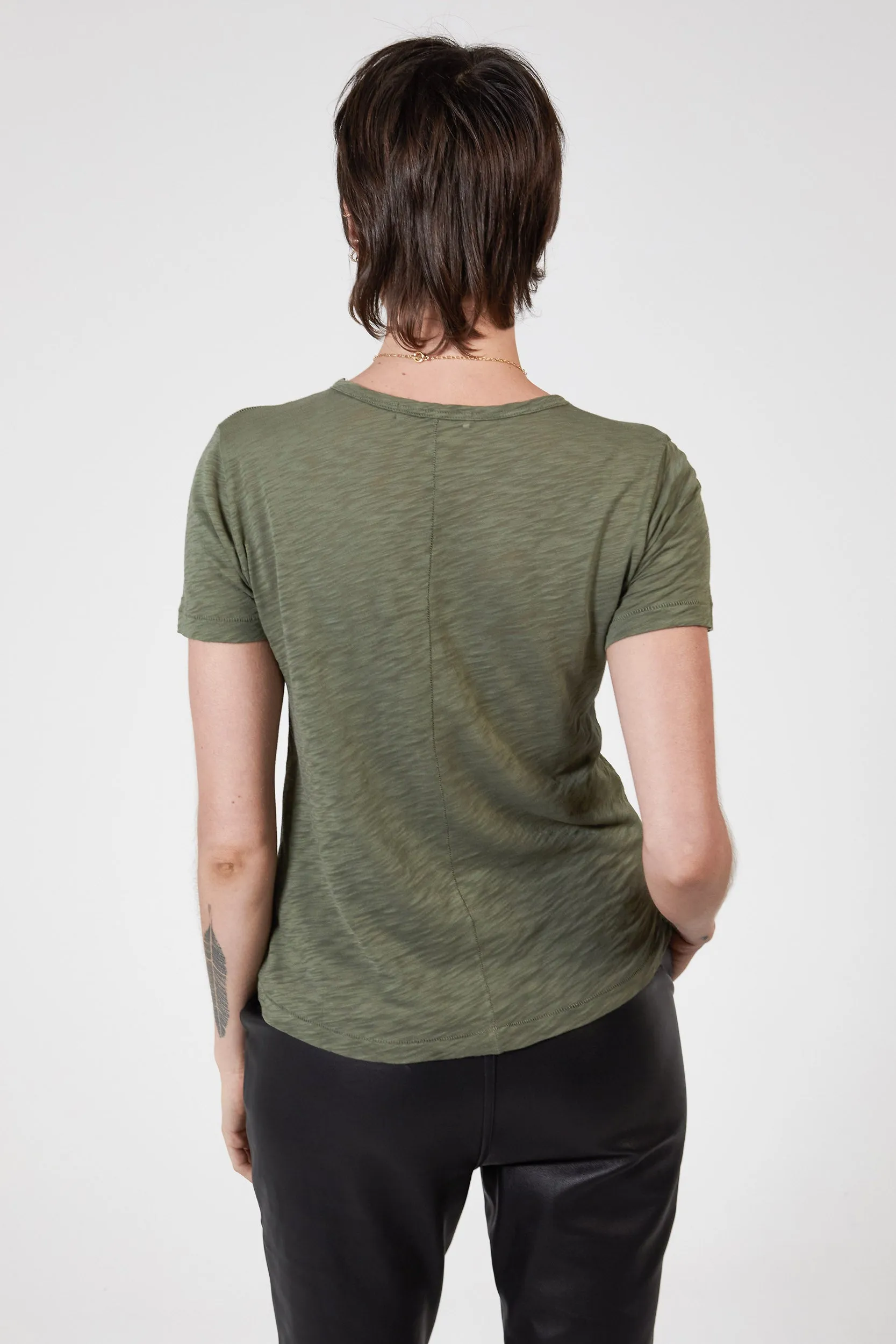 ZEPHYR SLUB TEE - KHAKI