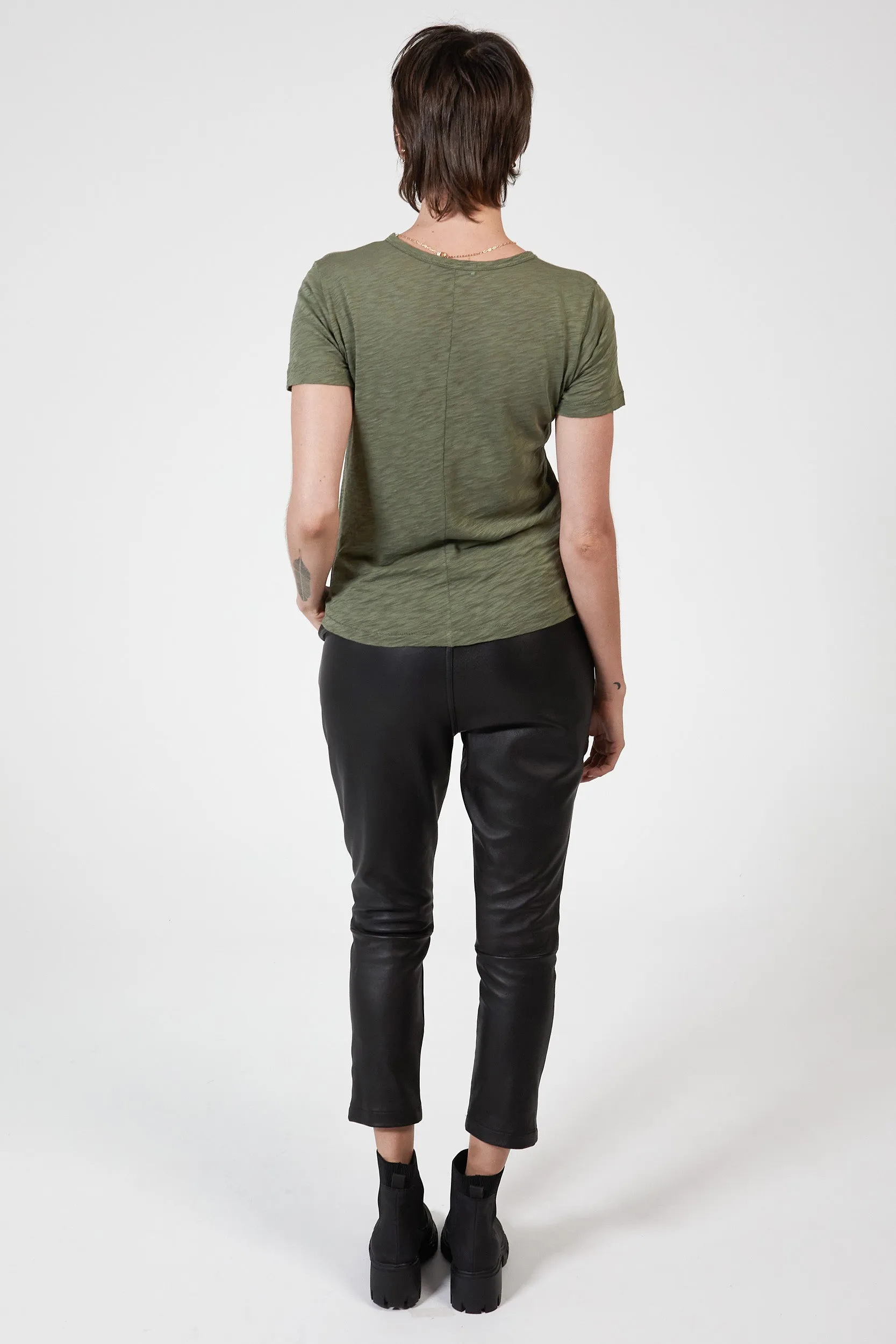 ZEPHYR SLUB TEE - KHAKI